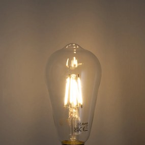Set van 5 E27 LED lampen filament ST64 helder 4W 470 lm 2700K