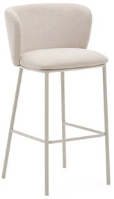 Beżowy hoker (wysokość siedziska 75 cm) Ciselia – Kave Home
