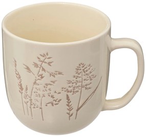 Kubek ceramiczny ELSA, wzór polnych kwiatów, 300 ml