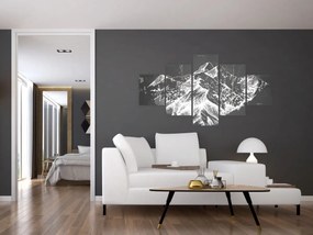 Obraz - Ilustracja gór (125x70 cm)