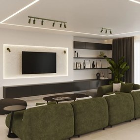 Kinkiet RING zielony oliwkowy SOLLUX  LIGHTING