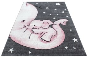 Różowo-szary dywan dziecięcy 80x150 cm Kids – Ayyildiz Carpets