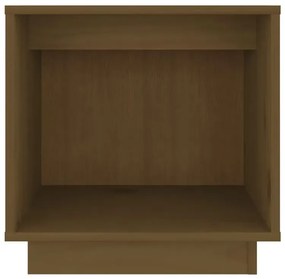 Drewniana minimalistyczna szafka nocna miodowy brąz L8-L17