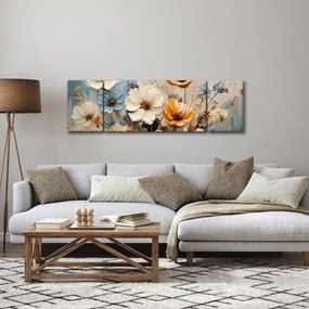Obraz - Bukiety, malarstwo (170x50 cm)