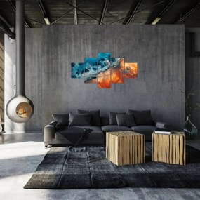 Obraz - Woda i ogień (125x70 cm)