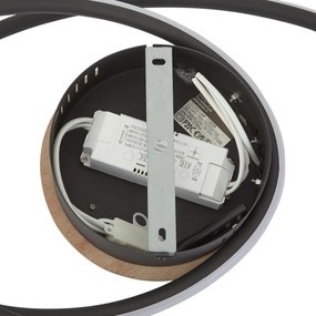 Designerska lampa sufitowa drewniana z LED z 3-stopniową regulacją ściemniania - Rowan