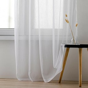 Homede Firana Kresz Eyelets gold, biały, 140 x 290 cm, 140 x 290 cm