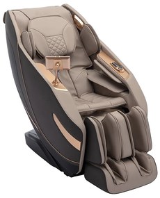 Fotel masujący z ekoskóry - System Zero Gravity - Beżowy - MOWATA