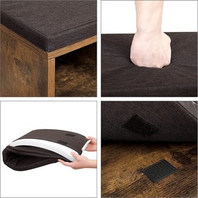Regał na buty Salto 10 z tapicerowanym siedziskiem