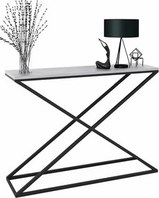 Nowoczesna konsola czarny + beton H6-B04