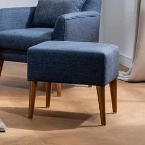 Taboret Zeni Puf Dark Blue