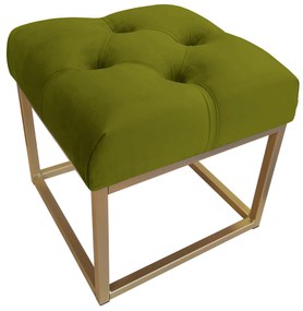 Pufa CHESTERFIELD LOFT ławka postawa złota BL75