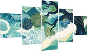 Obraz – Zielona korona drzewa życia (125x70 cm)