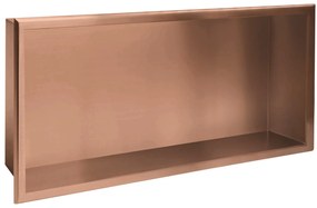 PÓŁKA WNĘKOWA ŁAZIENKOWA 30x60 miedź szczotkowana
