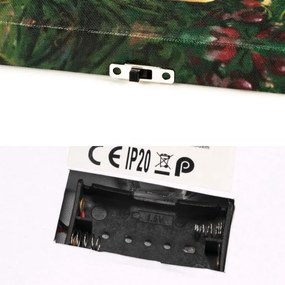 Podświetlany obraz -  świece z winem, 5 LED, 30 x 40 cm