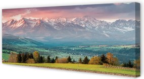 Obraz drukowany na płótnie Góry i Pola