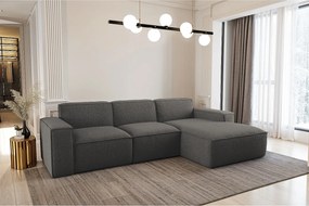 Narożnik do salonu, Siena Artico, prawy, szary