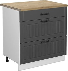 Szafka dolna do kuchni antracytowy domek wiejski 80x60x82 fame-line