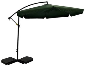 Parasol ogrodowy z podstawą 3 m zielony PATIO