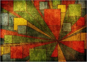 Obraz na szkle abstrakcji geometrycznej (70x50 cm)