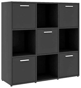 Czarny minimalistyczny regał - Nero 5X