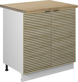 Szafka pod zlew panel dębowy 80x60x82 fame-line