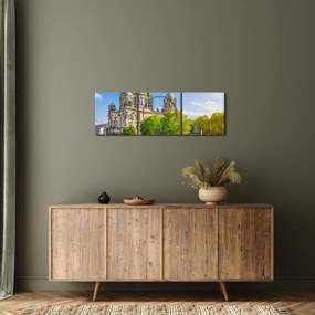 Obraz - Katedra w Berlinie (z zegarem) (90x30 cm)