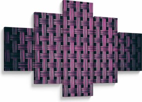 Obraz fioletowej tekstury (125x70 cm)