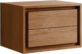 Brązowa wisząca szafka pod umywalkę z litego drewna tekowego 60x40 cm Kenta – Kave Home