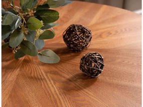 Okrągły stół jadalny AMADEO 100x100 cm, dekor orzech