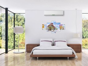 Obraz - Chatka z piernika (125x70 cm)