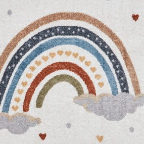 Kremowy dywan dziecięcy 120x170 cm Vida Rainbow – Think Rugs