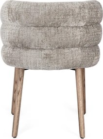 Szare tapicerowane krzesło Ilma – Bizzotto