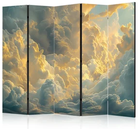 Parawan jednostronny Pejzaże 225x172 cm 5-częściowy szary ARTGEIST B