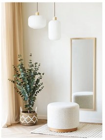 Biała lampa wisząca ze szklanym kloszem ø 30 cm Argalo – House Nordic