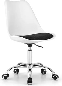 Nowoczesne, ergonomiczne i stylowe krzesło Miramas z regulacją wysokości i kauczukowymi kółkami do biura i domowego biura