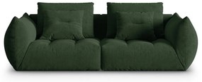Ciemnozielona sofa 232 cm Bloom – Micadoni Home