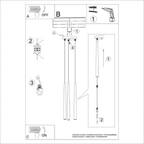 Czarna lampa wisząca ø 19,5 cm Bliss – Nice Lamps