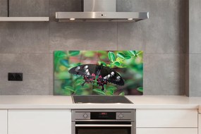 Panel Szklany Barwny Akcent na Liściach