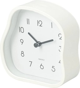 Zegar stołowy AMORPH o organicznym kształcie z przeszklonym frontem, 12 cm