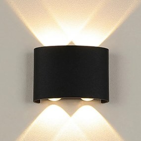 Kinkiet lampa wisząca LED elewacyjny metalowa AT85-2KL-Black