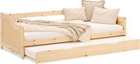 Łóżko 90x200 cm Naturalne