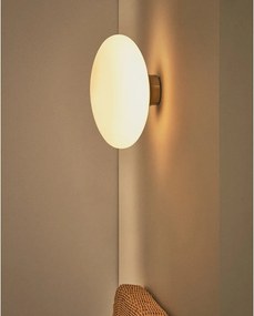 Kinkiet w biało-srebrnym kolorze ø 26 cm Bamila – Kave Home