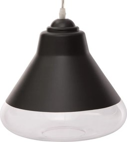Lampa wisząca, czarna, Ø 25 cm