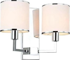 Open Design OR81497 - Kinkiet CASA 2xE14/12W/230V błyszczący chrom/kremowy