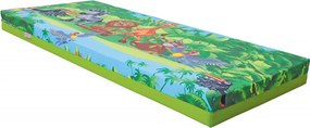 Przedszkolny materac do leżakowania Sleepy 140 cm, bawełna/ekoskóra