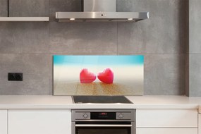 Szklany Panel Serca i Morskie Fale