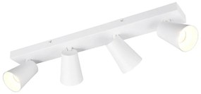Biała lampa punktowa ø 8 cm Sharp – Trio