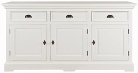 Komoda Brighton 3 szuflady + 3 drzwi white