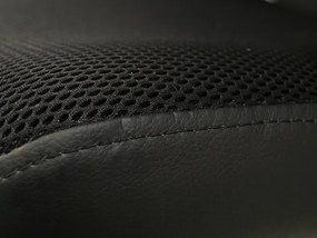 Fotel biurowy z zagłówkiem Vip czarny, zgodny z normą BHP